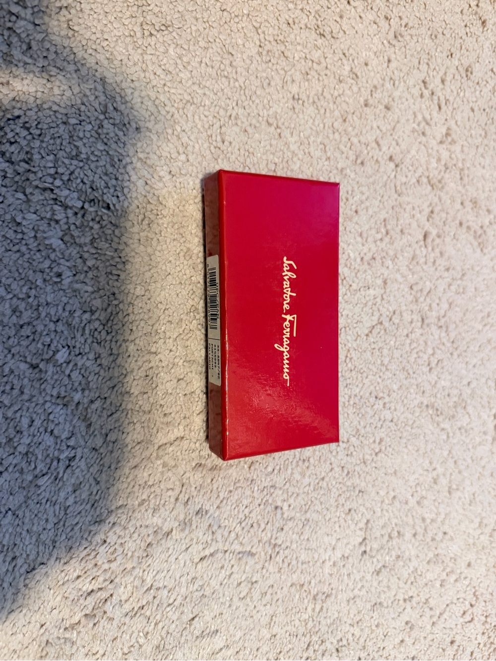 Salvatore Ferragamo Red Accessory Box with Gold Logo